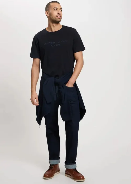 Granatowy Podkoszulek Cross Jeans