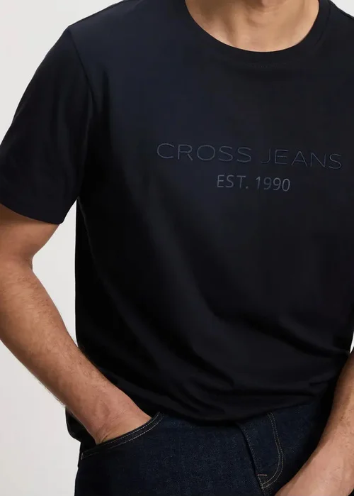 Granatowy Podkoszulek Cross Jeans