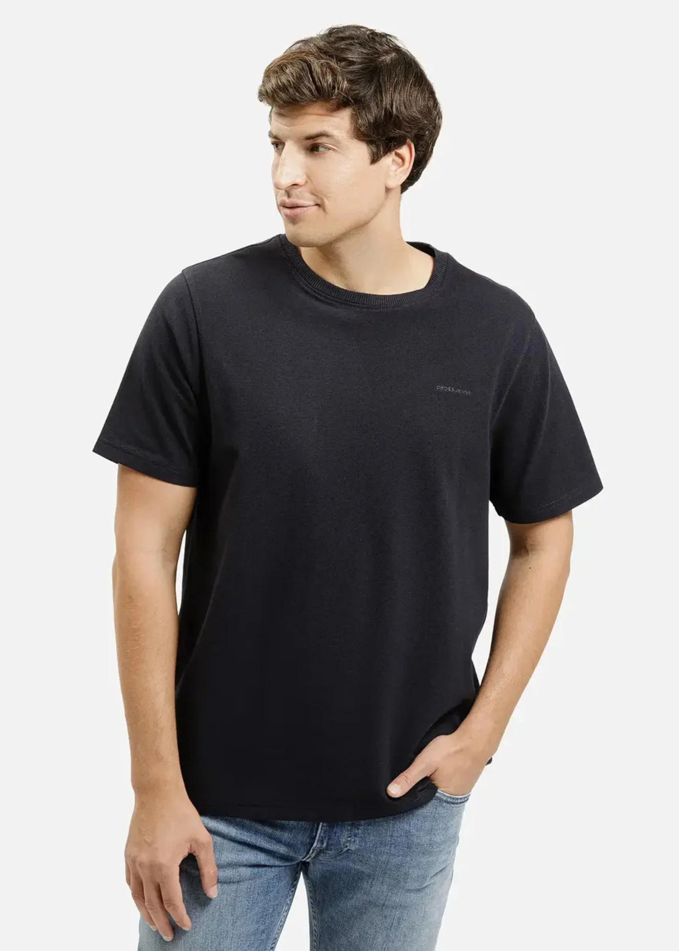 Ciemnoniebieska Koszulka Cross Jeans