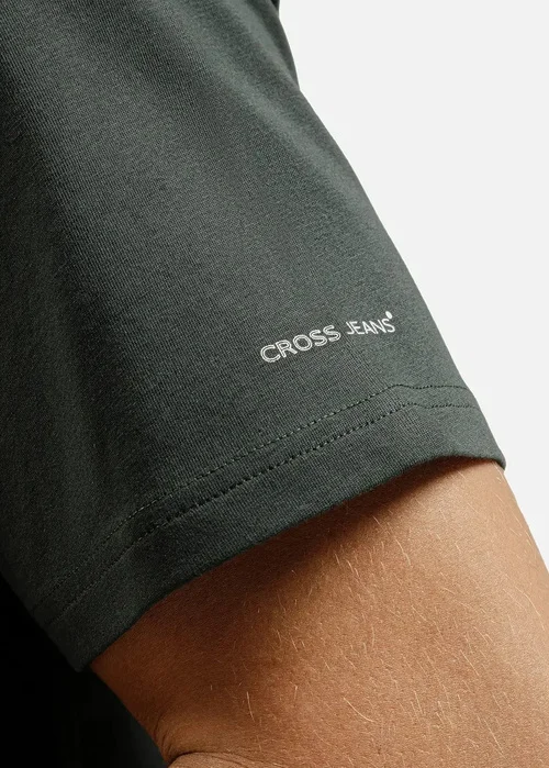 Ciemnozielona Koszulka Cross Jeans