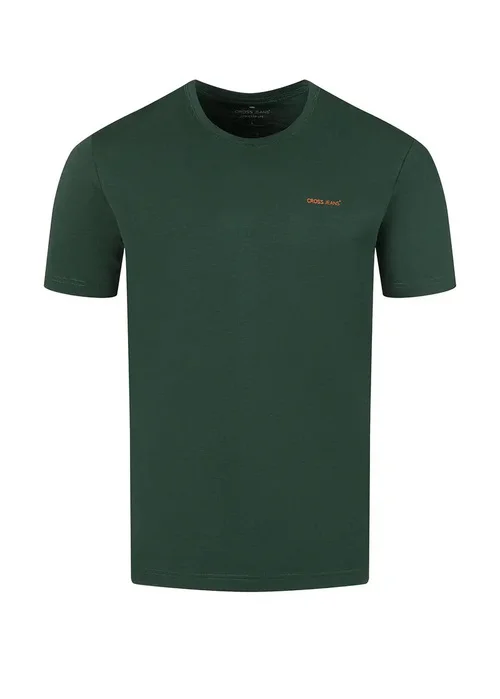 Zielony Mski Podkoszulek Cross Jeans