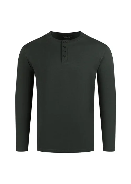 Cross Jeans Long Sleeve Tee Green 387