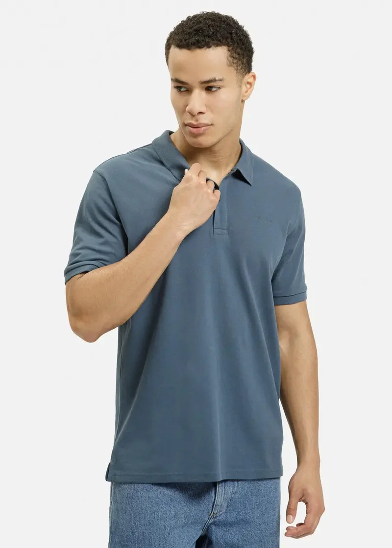 Cross Jeans Koszulka Polo Petrol