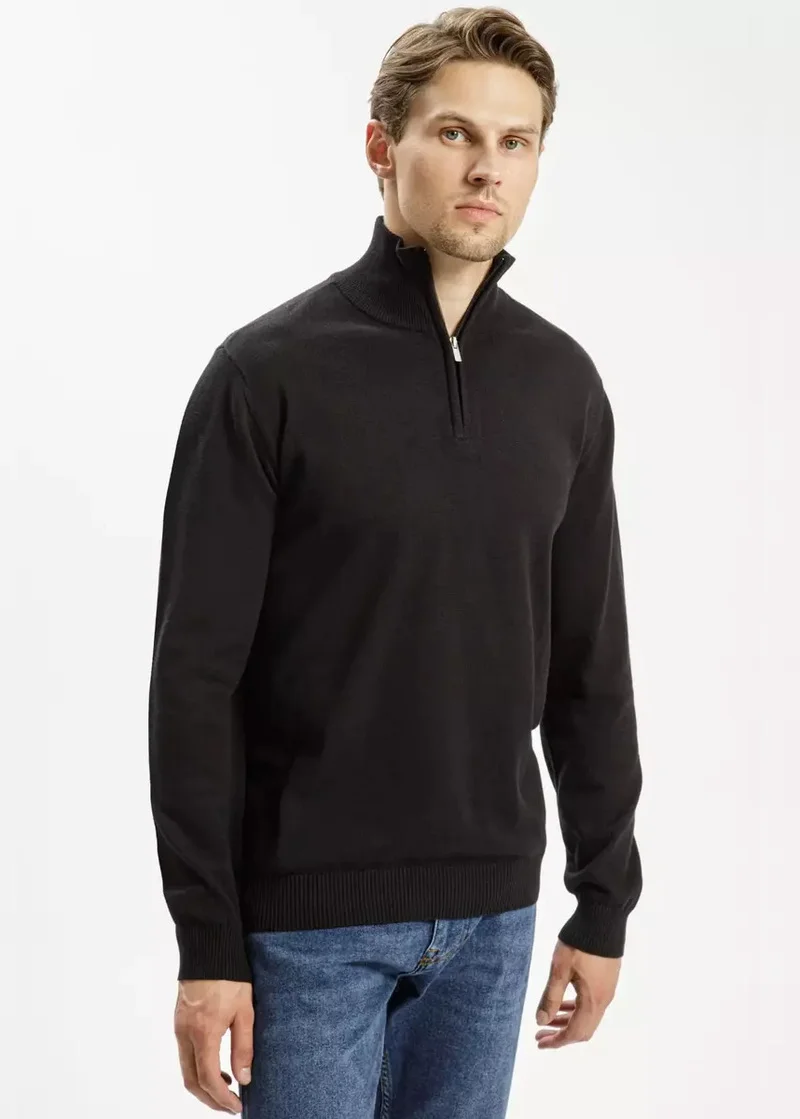 Czarny Sweter Cross Jeans