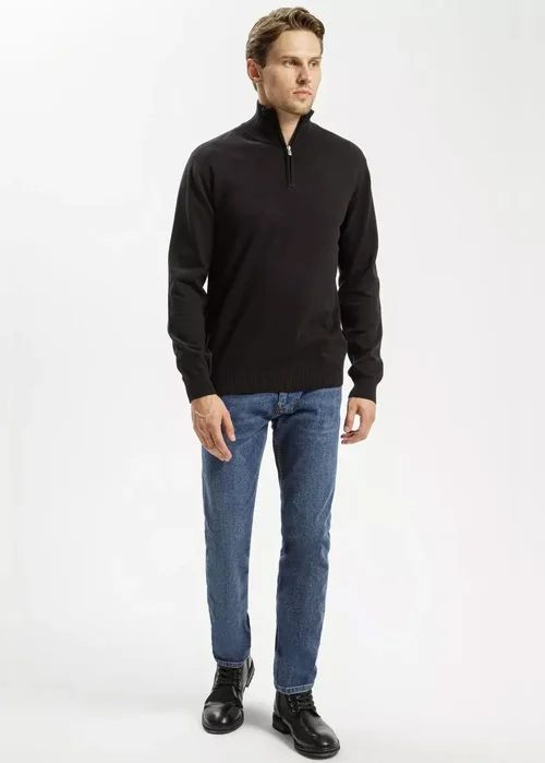 Czarny Sweter Cross Jeans