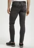Czarne Dinsy Slim Cross Jeans Blake