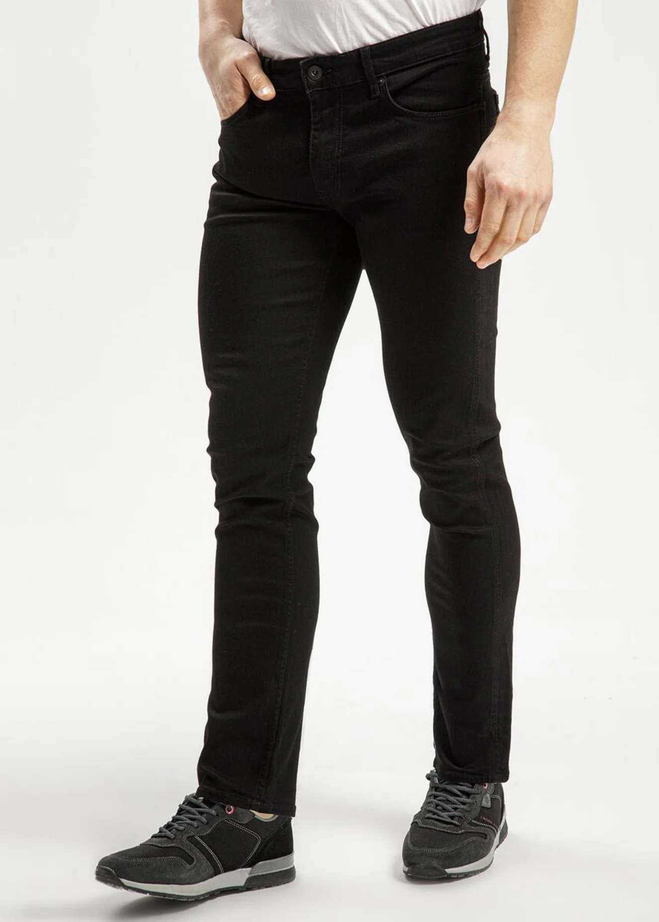 Czarne Dinsy Slim Cross Jeans