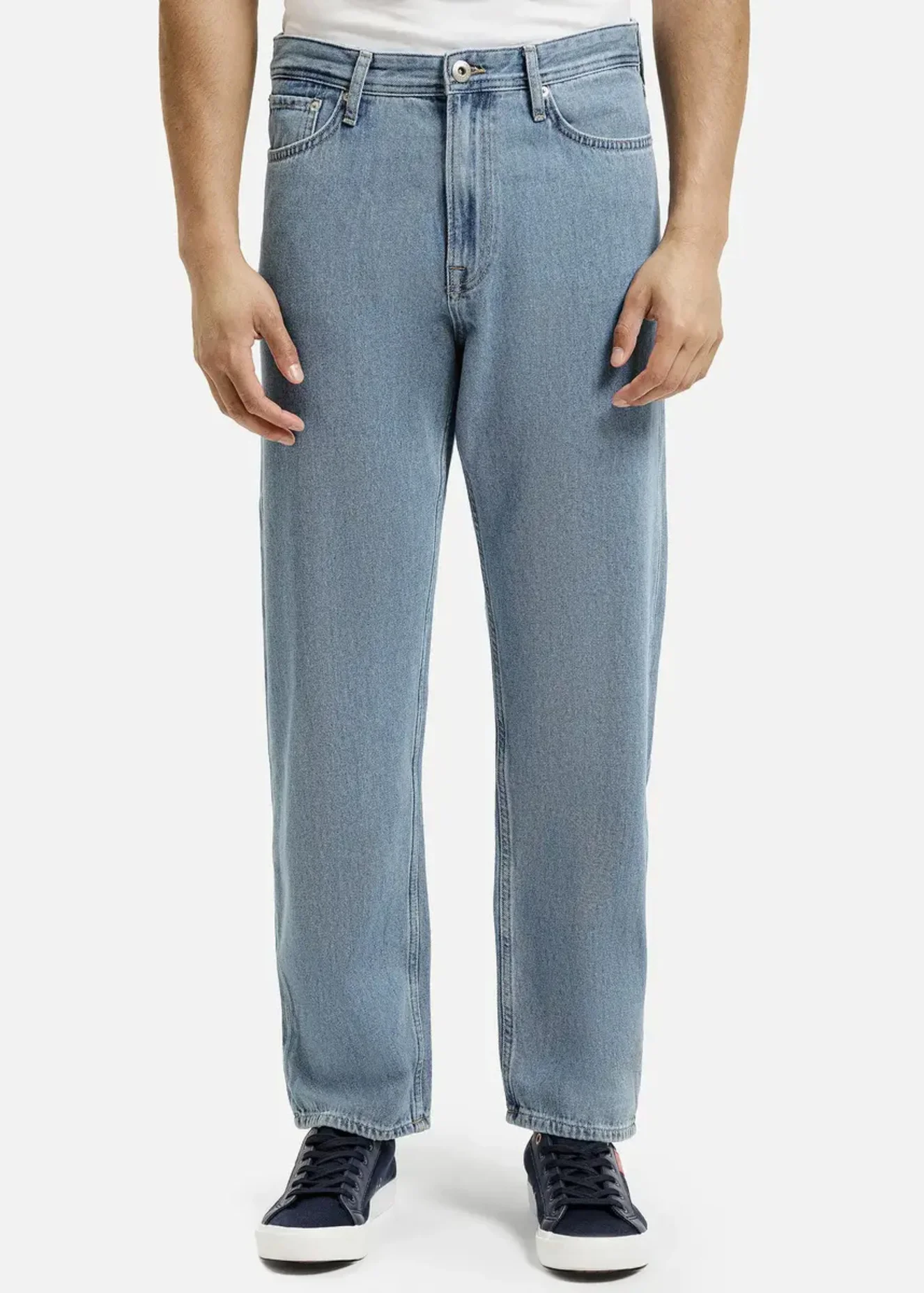 Jasnoniebieskie Dinsy Baggy Cross Jeans