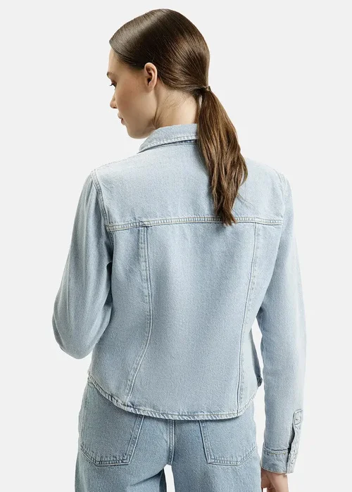 Cross Jeans Damska Koszula Dinsowa W Kolorze Light Blue