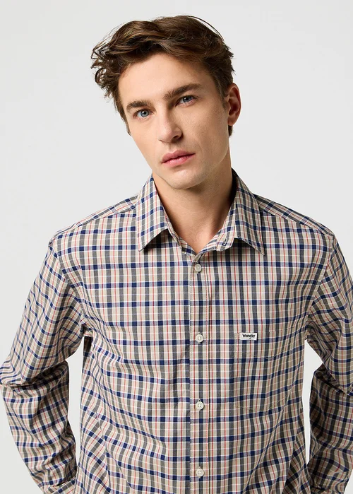 Wrangler One Pocket Shirt Beige