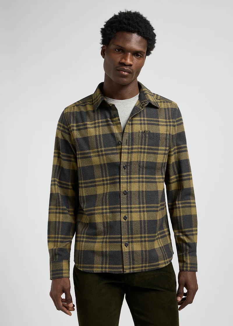 Lee Regular Leesure Shirt Moss Garden Jaspe Check