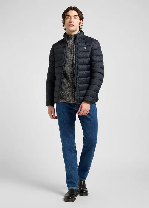 Lee Stand Collar Puffer Jacket Black