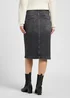 Lee Moto Skirt Charred Black