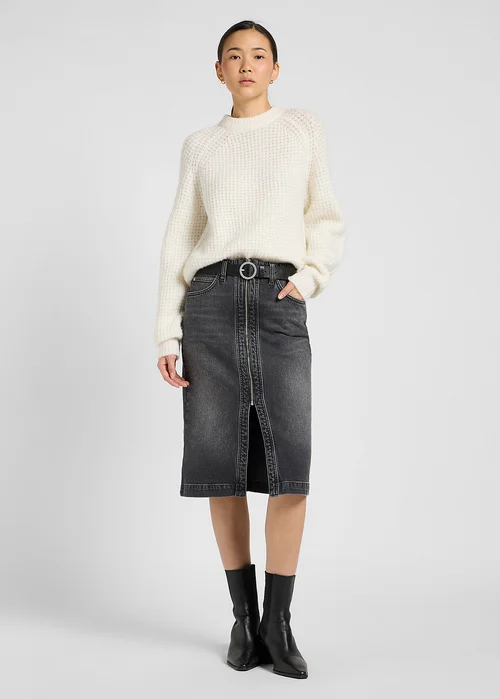 Lee Moto Skirt Charred Black