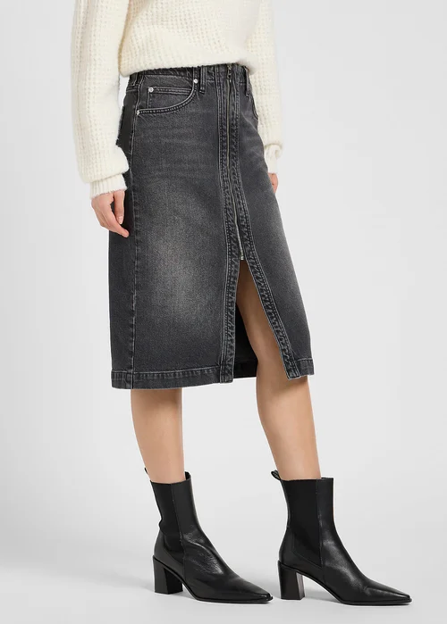Lee Moto Skirt Charred Black