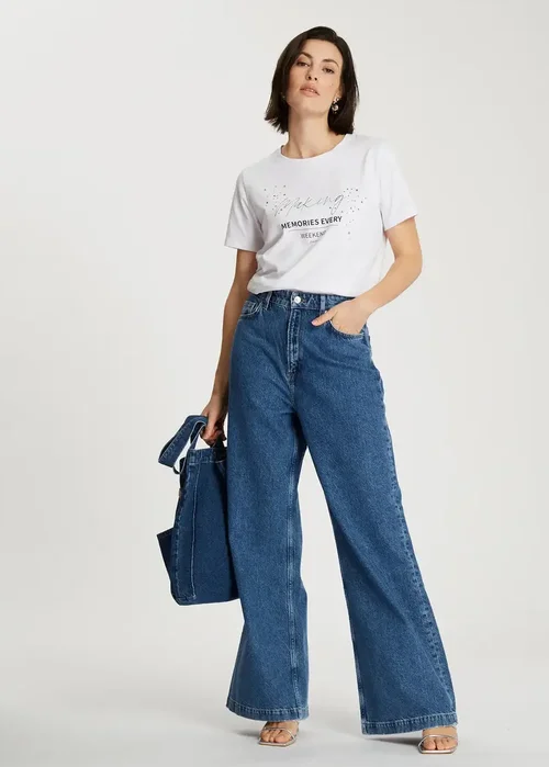 Biaa Koszulka Cross Jeans Z Napisem