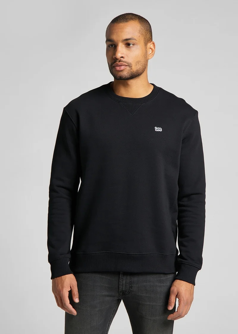 Lee Plain Crew Sweatshirt Black