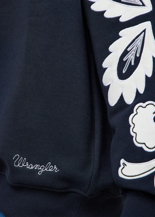 Wrangler Loose Applique Swearshirt Dark Navy