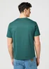 Wrangler Regular Sign Off Tee Bistro Green