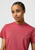 Wrangler Slim Sign Off Tee Earth Red