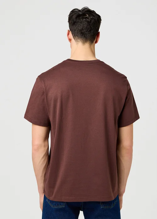 Wrangler Relaxed Embroidery Tee Mahogany
