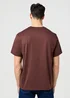 Wrangler Relaxed Embroidery Tee Mahogany