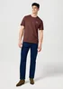 Wrangler Relaxed Embroidery Tee Mahogany
