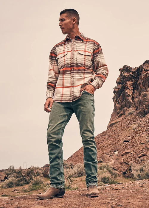 Wrangler Loose Western Shirt Birch Check