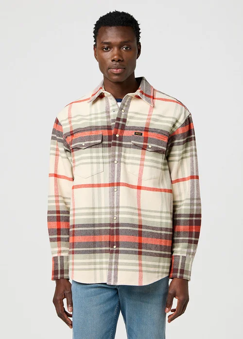 Wrangler Loose Western Shirt Birch Check