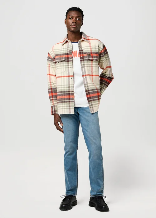 Wrangler Loose Western Shirt Birch Check