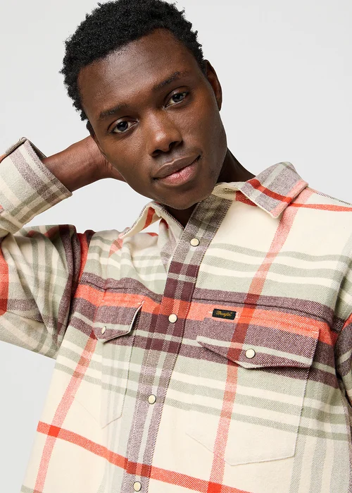 Wrangler Loose Western Shirt Birch Check