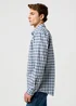 Wrangler One Pocket Shirt Cerulean Check