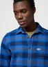 Wrangler Regular One Pocket Indigo Shirt Icy Indigo Check