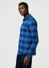 Wrangler Regular One Pocket Indigo Shirt Icy Indigo Check