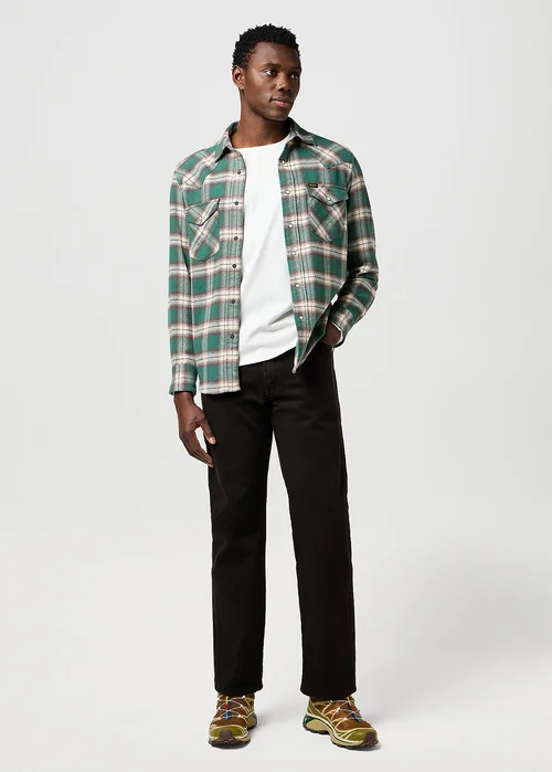Wrangler Western Shirt Bistro Green Check