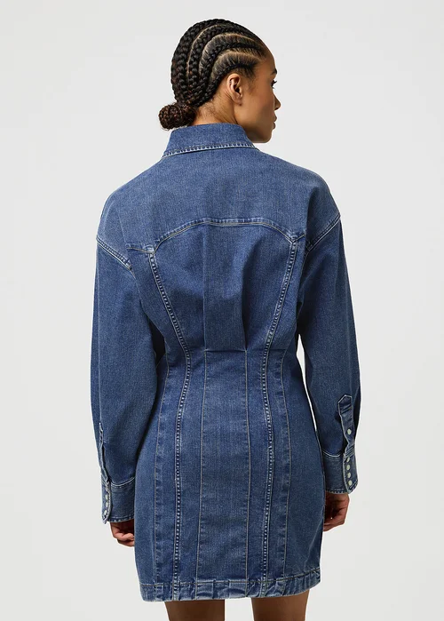 Wrangler Slim Darted Skirt Dress Saphire Trace