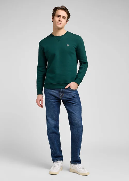 Lee Patch Crew Sweatshirt Jade Forest