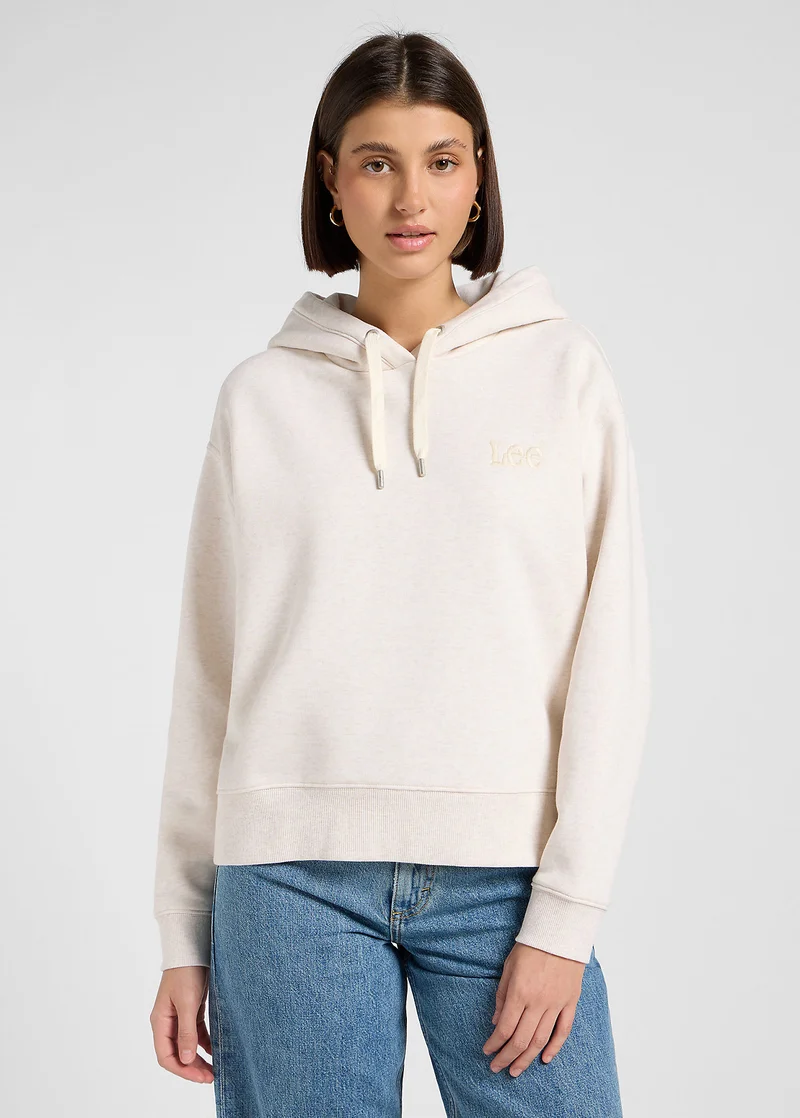 Lee Relaxed Essemtiale Hoodie Ecru Heather