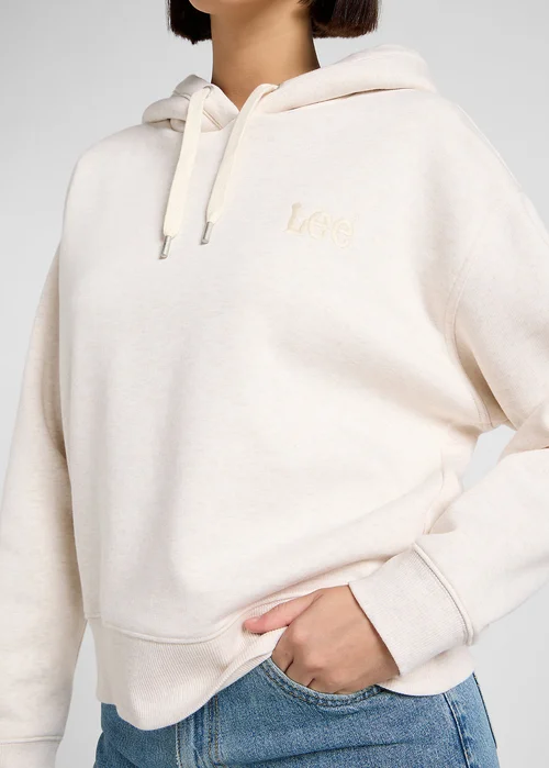 Lee Relaxed Essemtiale Hoodie Ecru Heather