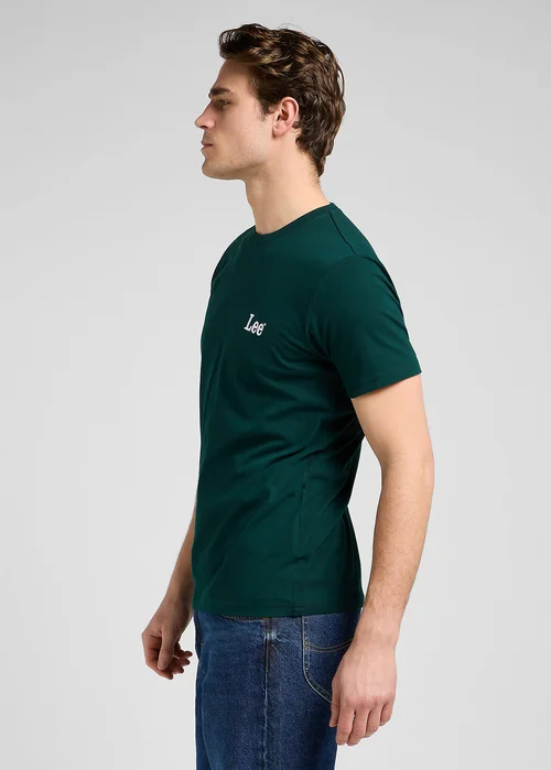 Lee Short Sleeve Tee Small Logo Tee Jade Forest