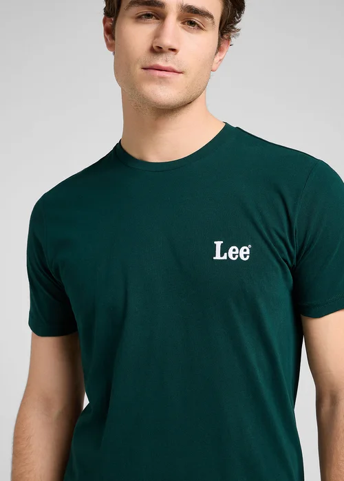 Lee Short Sleeve Tee Small Logo Tee Jade Forest