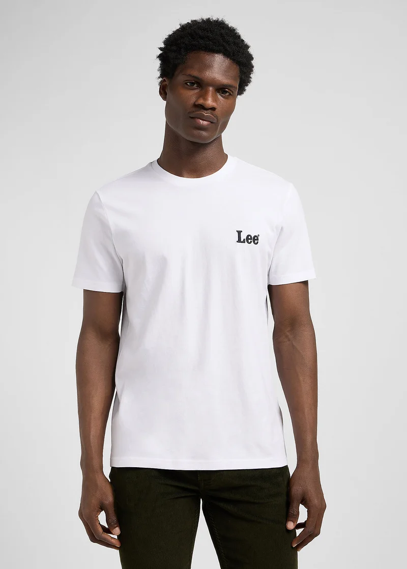 Lee Small Logo Tee Bright White
