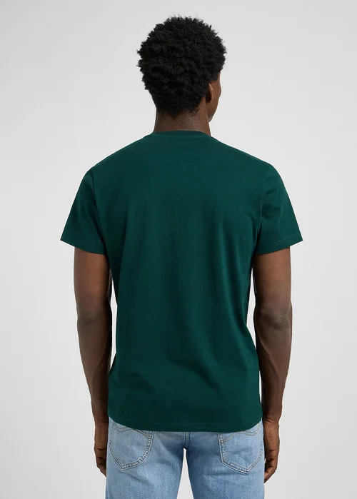 Lee Twin Pack Crew Tees Jade Forest Mood Indigo