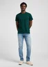 Lee Twin Pack Crew Tees Jade Forest Mood Indigo