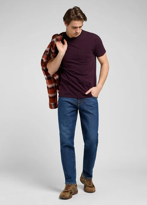 Lee Ultimate Pocket Tee Wine