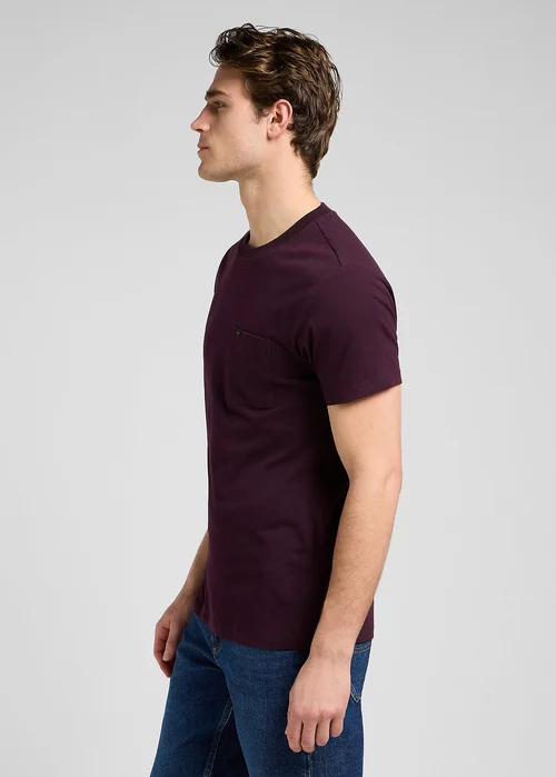 Lee Ultimate Pocket Tee Wine
