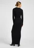 Lee Crew Neck Maxi Dress Unionall Black