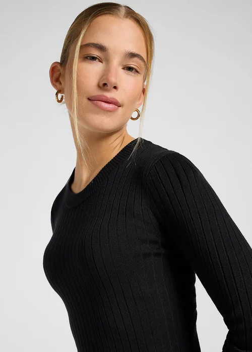 Lee Crew Neck Maxi Dress Unionall Black