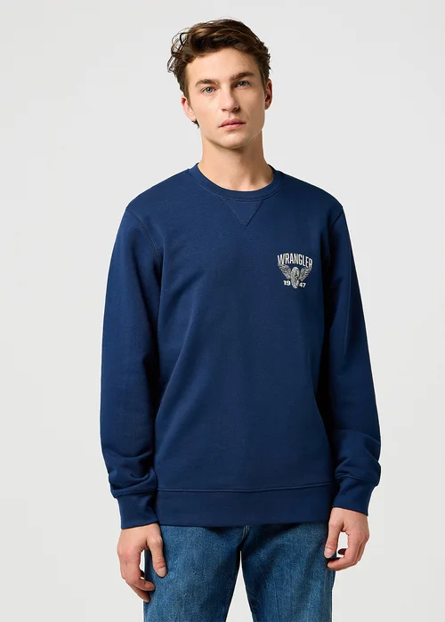 Wrangler Regular Americana Crew Navy
