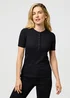 Wrangler Femme Knit Henley Black